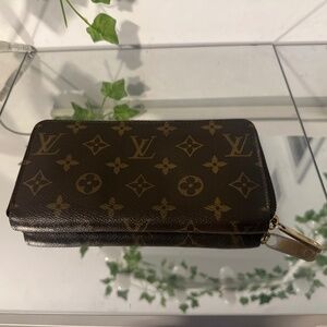 Monogrammed Louis Vuitton Zippy Wallet